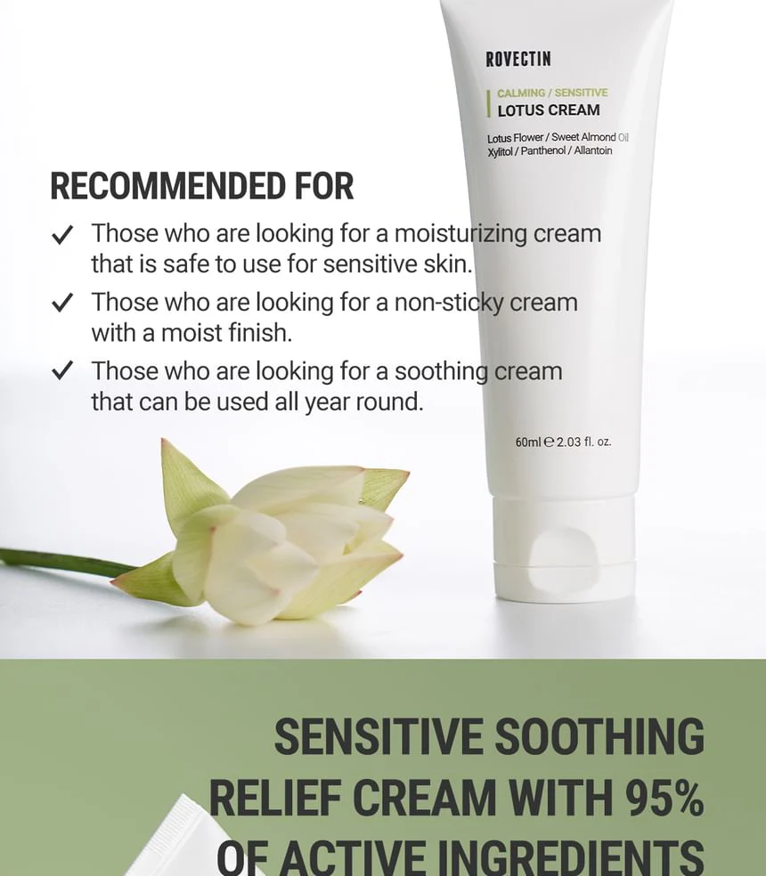 Rovectin - Calming Sensitive Lotus Cream 60Ml